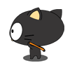 流汗表情之嘿莉猫QQ表情