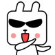 方块兔卡通QQ表情大全