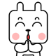 方块小兔大力拍手掌
