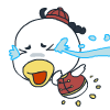 伤心的小鸭，跑了