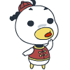 东张西望不见人