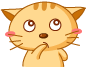 可爱的喵花猫思考问题