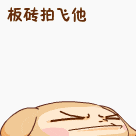 一板砖拍飞他