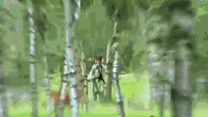 完蛋了，一箭射中倒在地上