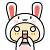 吓得呆呆的兔子
