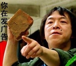 你再发广告？信不信我用砖头砸你