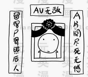 AV无敌的精彩挽联