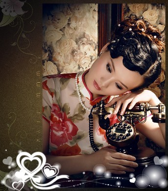 典风格的美女