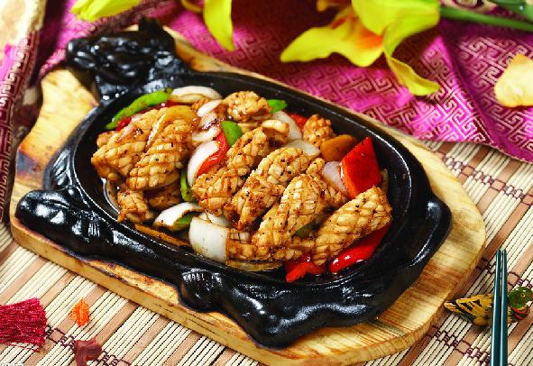 漂亮美味的铁板烧