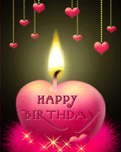 点一支生日蜡烛