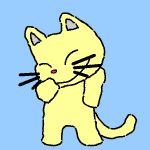 偷笑的黄猫咪
