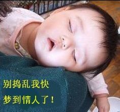 别捣乱，我快梦到情人了