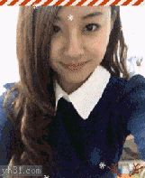 美女将吻抛给你