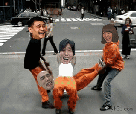 改版大街上玩真人跳绳