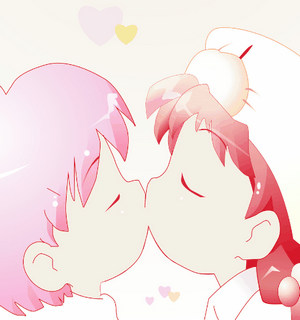 两个小人KISS
