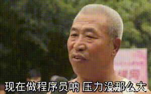 现在做程序员有什么压力呐，很轻松了