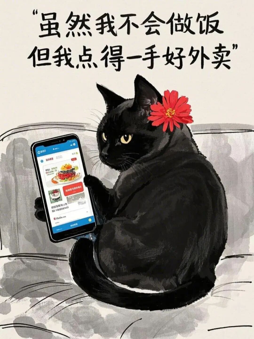 虽然我不会做饭，但是我点得一手好外卖