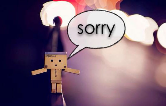 Sorry，我想跟你说一声对不起