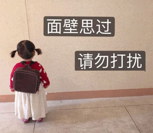 本人正在面壁思过，请勿打扰