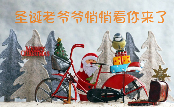 圣诞老人悄悄看你来了