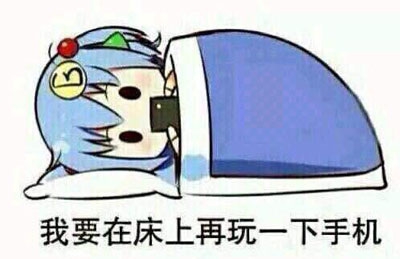 我要在床上再玩一下手机