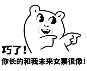 真是巧了，你长的和我未来的女朋友很像