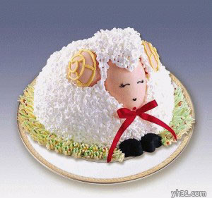 生肖蛋糕之山羊形状