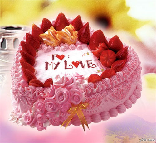 超豪华的心形蛋糕