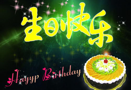 生日快乐的漂亮大字