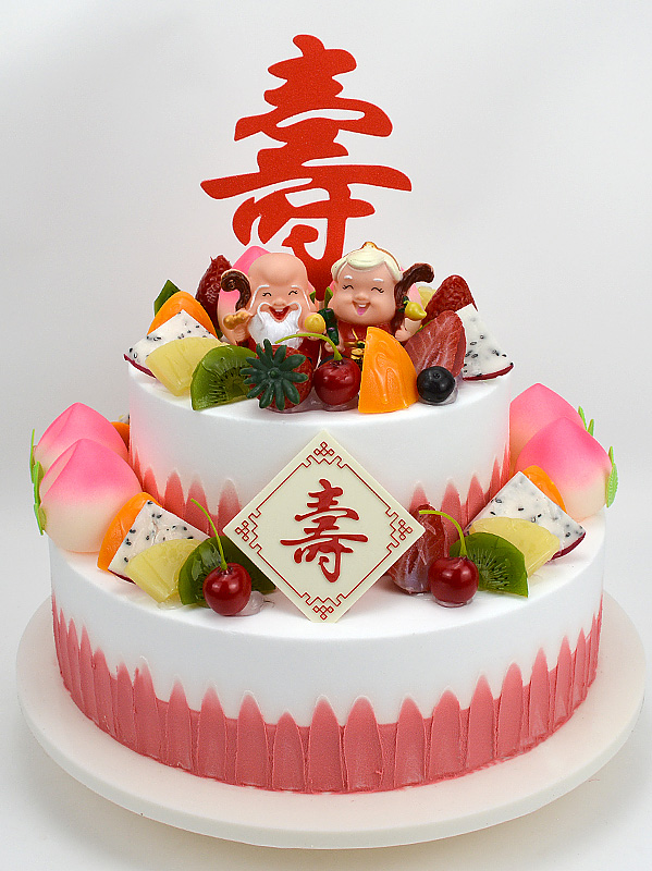 祝老人大寿的生日蛋糕图片