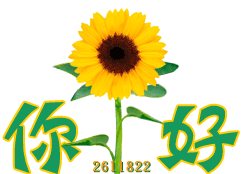 向日葵的问候，你好