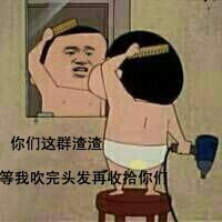 你们这些渣渣，等吹完头发再收拾你们