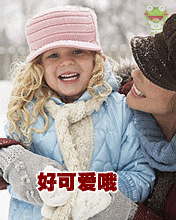 冬季里可爱的小朋友