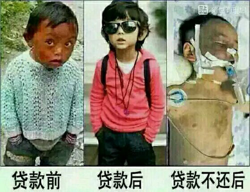 贷款前后与贷款不还后的巨大区别