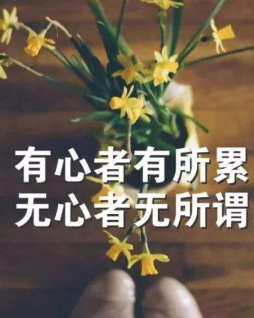 有心者有心累，无心者无所谓