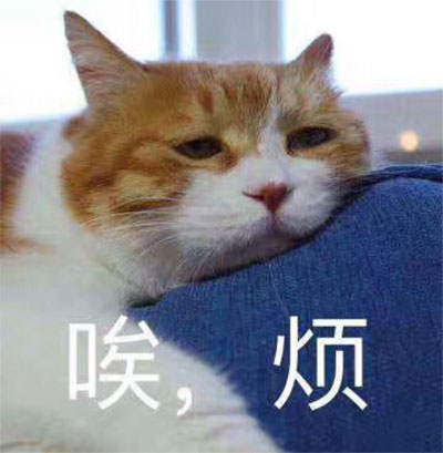 唉！内心就一个字“烦”