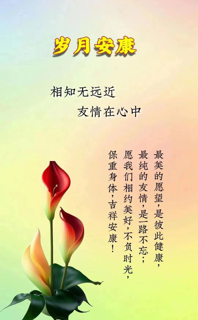 最纯的友情是一路不忘，愿我们相约美好