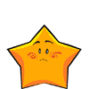 可爱的笨星星QQ表情，动态笨星星图片