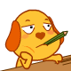 无聊啊，把笔含在嘴里玩