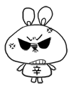 心里不爽的小幸兔