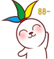 笑脸兔挥小手，88