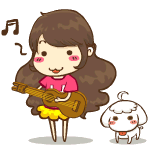 弹吉它唱歌的口奈too女孩