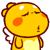 快乐摇摆的黄颜色小恐龙
