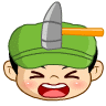 小兵仔头像表情之：敲打