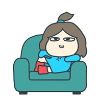躺在沙发上真享受啊