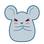 黑眼鼠抛个吻
