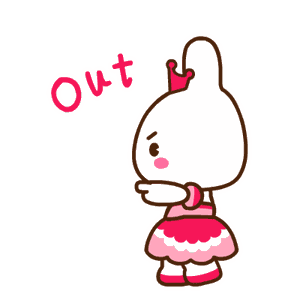 用手一指，OUT