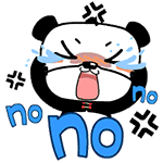 拼命的摇头，NO