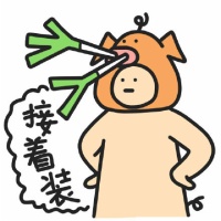 你接着装