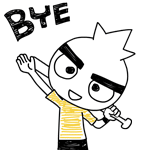 挥挥大手，BYE-BYE